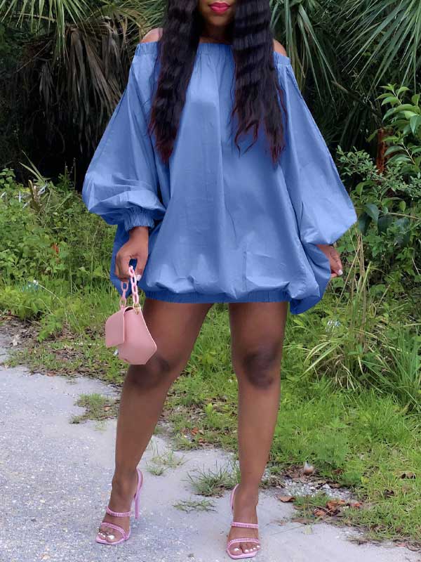 Goosudu Off-Shoulder Parachute Dress