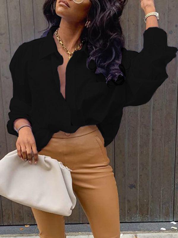 Goosudu Slogan Back Tunic Shirt