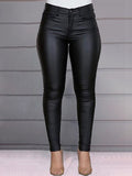 Goosudu Faux-Leather Skinny Pants