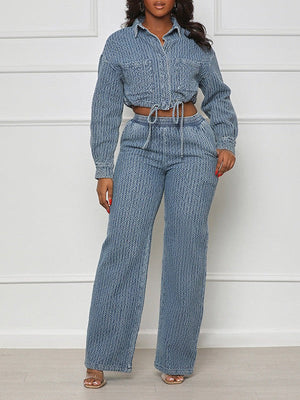 Goosudu Denim Shirt & Pants Set