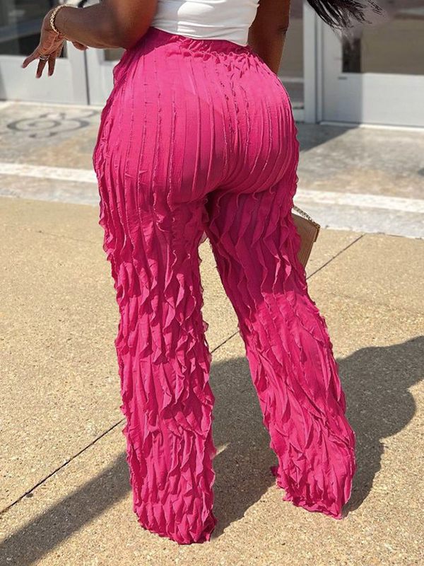 Goosudu Solid Frilled Pants