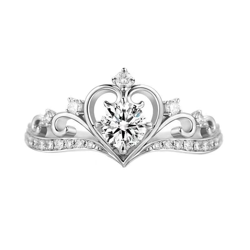 Goosudu Crown Moissanite Diamond Ring