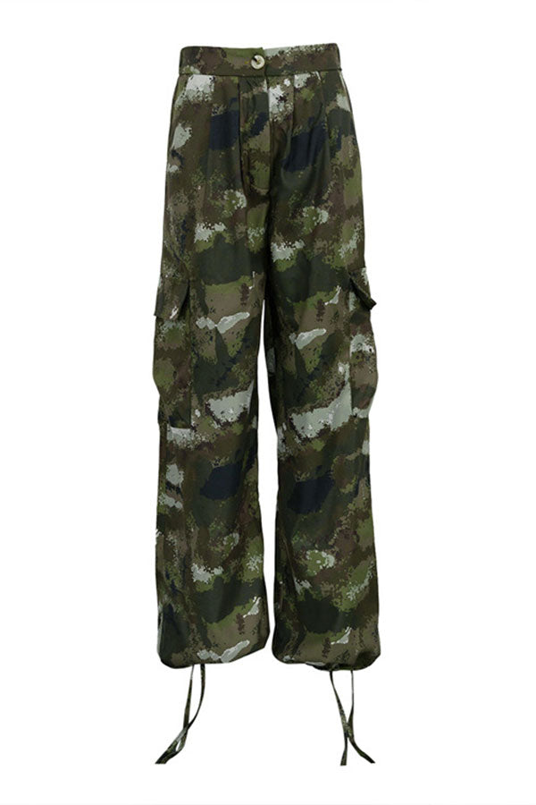 Goosudu Camouflage Casual Multi Pocket Pants