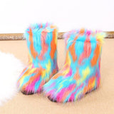 Goosudu Comfy Faux Fur Winter Warm Snow Boots