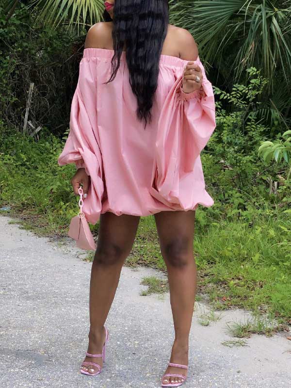 Goosudu Off-Shoulder Parachute Dress