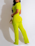 Goosudu Solid Zip-Front Jumpsuit