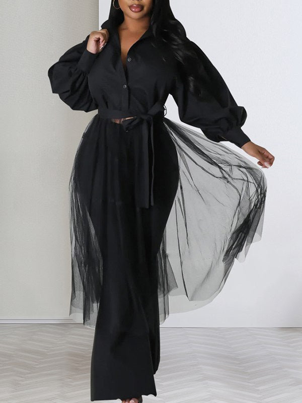 Goosudu Sheer Combo Tunic Shirt