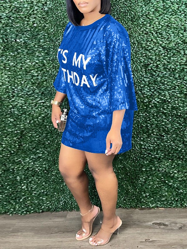 Goosudu Sequin Tee Dress