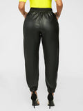 Goosudu Drawstring Faux-Leather Jogger Pants