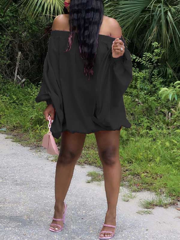 Goosudu Off-Shoulder Parachute Dress