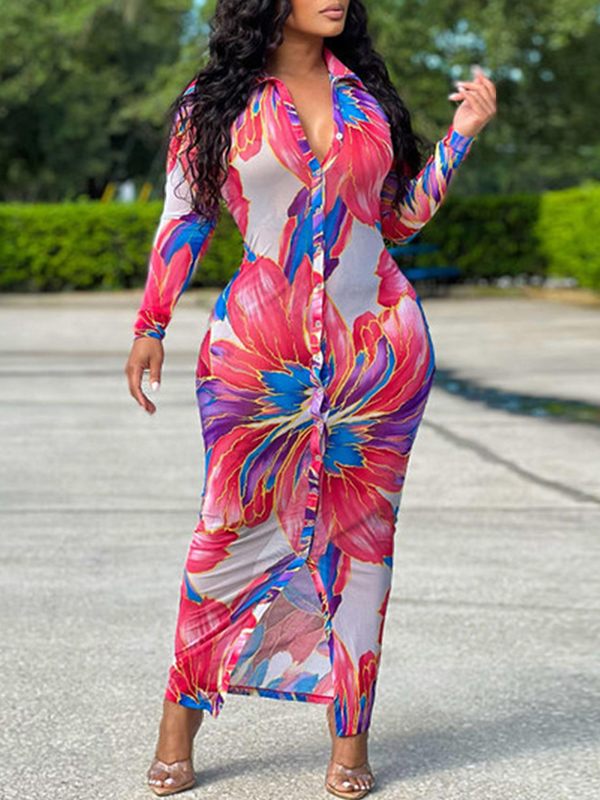 Goosudu Floral Shirt Dress