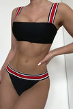 Goosudu Fashion Sexy Solid Split Joint Backless Swimwears