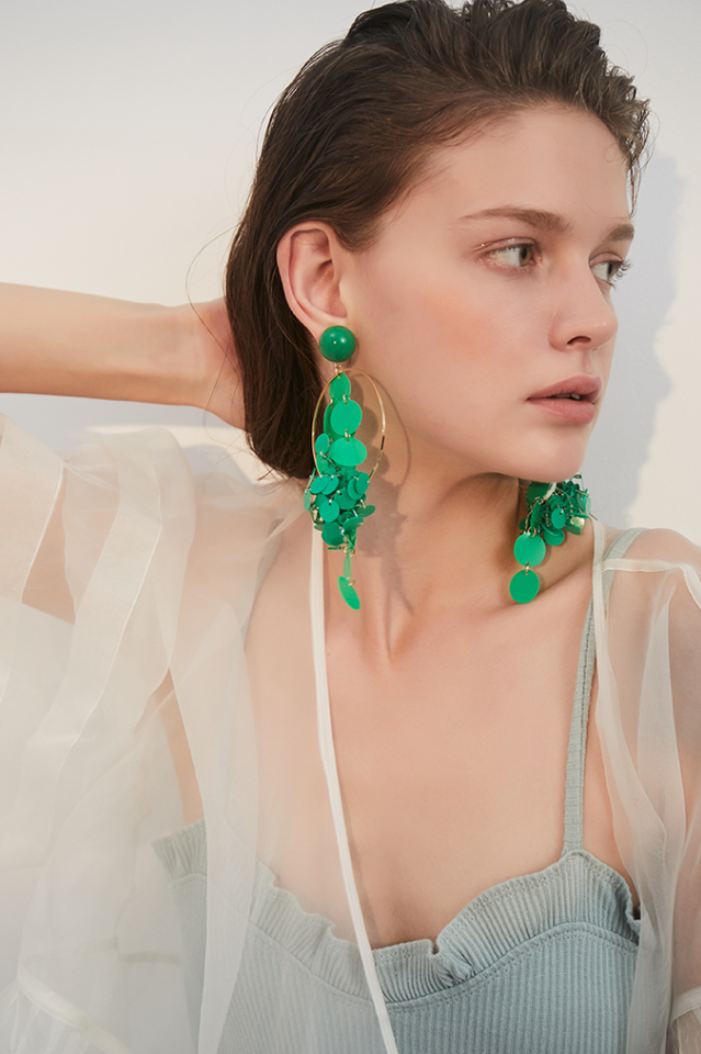 Goosudu Sequin Tassel Earrings