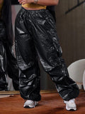 Goosudu Metallic Cargo Pants