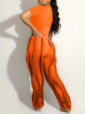 Goosudu Solid Tee & Fringe Pants Set