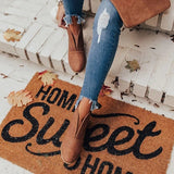 Goosudu Fashion Faux Leather Slip-On Boots