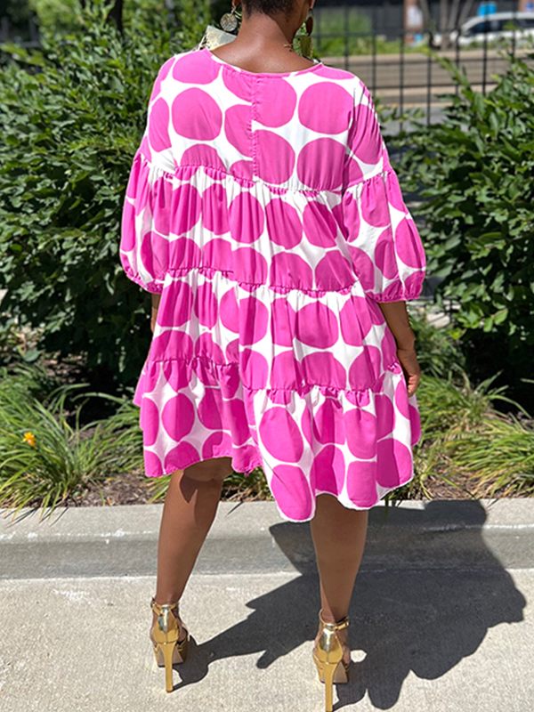 Goosudu Dot Ruffle Dress