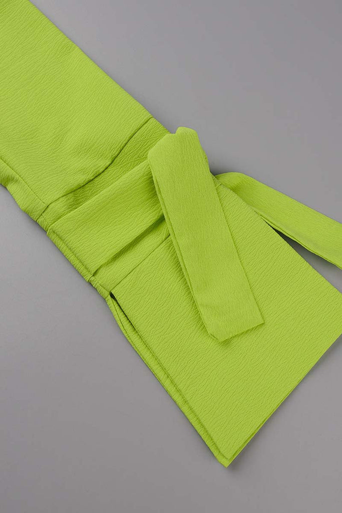 Goosudu Casual Solid Patchwork Turndown Collar Long Sleeve Dresses