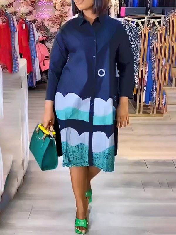 Goosudu Printed Shirt Dress