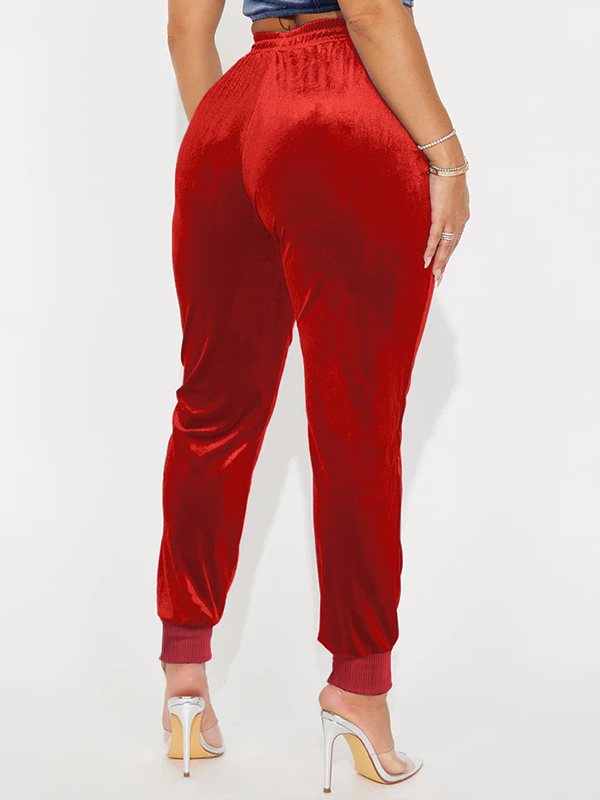 Goosudu Velvet Jogger Pants