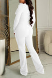 Goosudu Sexy Feather Trim Deep V Neck Slim Fit Hot Diamond Jumpsuits
