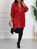Goosudu Sequin Shirt Dress