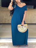 Goosudu Slouchy Solid Maxi Dress