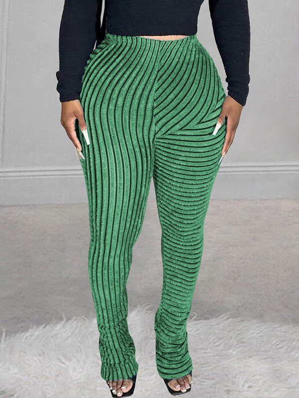 Goosudu Stripe Stacked Pants