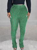 Goosudu Stripe Stacked Pants