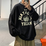 goosudu Spring Men Casual Sweatshirts Harajuku 1997 Printed Men Oversized Hoodies  Korean Man Casual Loose Pullovers