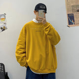 goosudu Spring Men Casual Sweatshirts Harajuku 1997 Printed Men Oversized Hoodies  Korean Man Casual Loose Pullovers