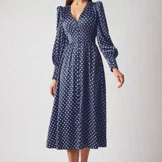 Satin Long Dress Women Puff Sleeve Spring V-Neck Party Pleated Dress Casual Elegant Bodycon Dress Ladies Chic Ruched Dresses