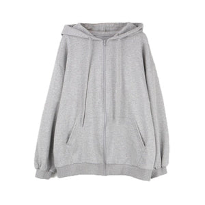 Zip Up Sweatshirt Spring Autumn Jacket Clothes oversize Hoodies Women plus size Vintage Pockets Long Sleeve Casual Large Coats