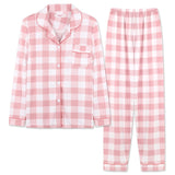 Goosudu Women's Pajamas Set Soft Pyjamas Plus Size Women's Clothes Homewear Spring Sleepwear 2 Piece Set Sleeping Shirt Home Wear