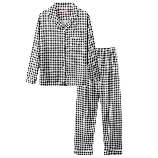 Goosudu Women's Pajamas Set Soft Pyjamas Plus Size Women's Clothes Homewear Spring Sleepwear 2 Piece Set Sleeping Shirt Home Wear