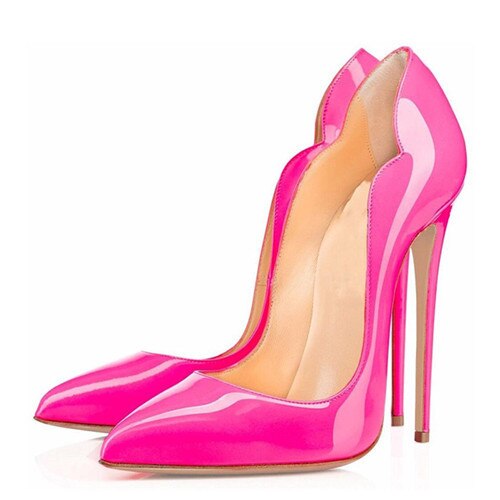 goosudu Concise shoes plus size 45 pointed toe 12cm high stiletto heels 10cm 8cm shallow fashion classic women pumps