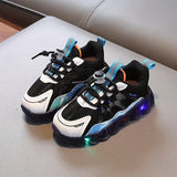 Light-Up Breathable Boys’ Sneakers - Anti-Slip, Lightweight & Stylish for All-Season Outdoor Fun