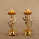 1pc Lotus Flower Candlestick Holder - Elegant Festival Decor for Spring, New Year & Holidays - Seasonal Accent for Ambient Lighting & Home Styling - Unique Gift Idea