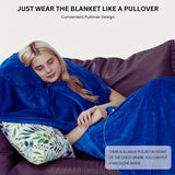 CozyWear All-in-One Wearable Blanket with Removable Pillow - Comfy Couch, Car & Office Companion - Perfect Multifunctional Gift for Mom