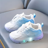 Kids' LED Light-Up Mesh Sneakers - Breathable, Casual, Winter Shoes for Girls and Boys - Comfortable, Slip-Resistant, Easy to Clean, and Fun!