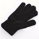 1 Pair of Premium Full Finger Winter Knitted Gloves - Touch Screen Compatible, Warm, Elastic, and Breathable for Outdoor Cycling, Driving, and Sports - Hand Washable