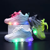 Kids' LED Light-Up Mesh Sneakers - Breathable, Casual, Winter Shoes for Girls and Boys - Comfortable, Slip-Resistant, Easy to Clean, and Fun!