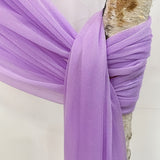 1-Panel Wedding Arch Draping Fabric Curtain - Colorful, Sheer, 26" x 197" Backdrop Curtain for Wedding Ceremony, Party, Ceiling Decor, and Home Decor
