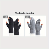 Open Fingers Plush Gloves Solid Color Plus Velvet Thickened Warm Gloves Convenient Touch Screen Gloves Women's Winter Coldproof Writing Gloves