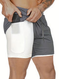 Men's Quick-Dry Athletic Shorts - Breathable, Moisture-Wicking Polyester for Running, Training & Outdoor Activities - Summer Casual Wear