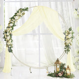 1-Panel Wedding Arch Draping Fabric Curtain - Colorful, Sheer, 26" x 197" Backdrop Curtain for Wedding Ceremony, Party, Ceiling Decor, and Home Decor