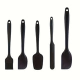 5/6pcs, Silicone Spatula Set, Food Grade Cake Cream Scrapers And Oil Brush, Baking Tools, Kitchen Gadgets, Kitchen Accessories