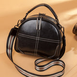 2025 New New trendy luggage, leather goods, solid color messenger bag, genuine leather sewing line women's shoulder bag, one piece is sent on behalf of others.