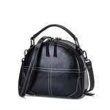2025 New New trendy luggage, leather goods, solid color messenger bag, genuine leather sewing line women's shoulder bag, one piece is sent on behalf of others.