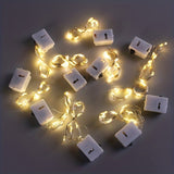 10/20/30/40/50/100pcs 3 Colors LED String Lights, Wine Bottle Stopper Button Battery Box, LED Copper Wire Light, Room Decoration Atmosphere Small Colored Light, For Christmas Decoration Outdoor Lighting String Lights